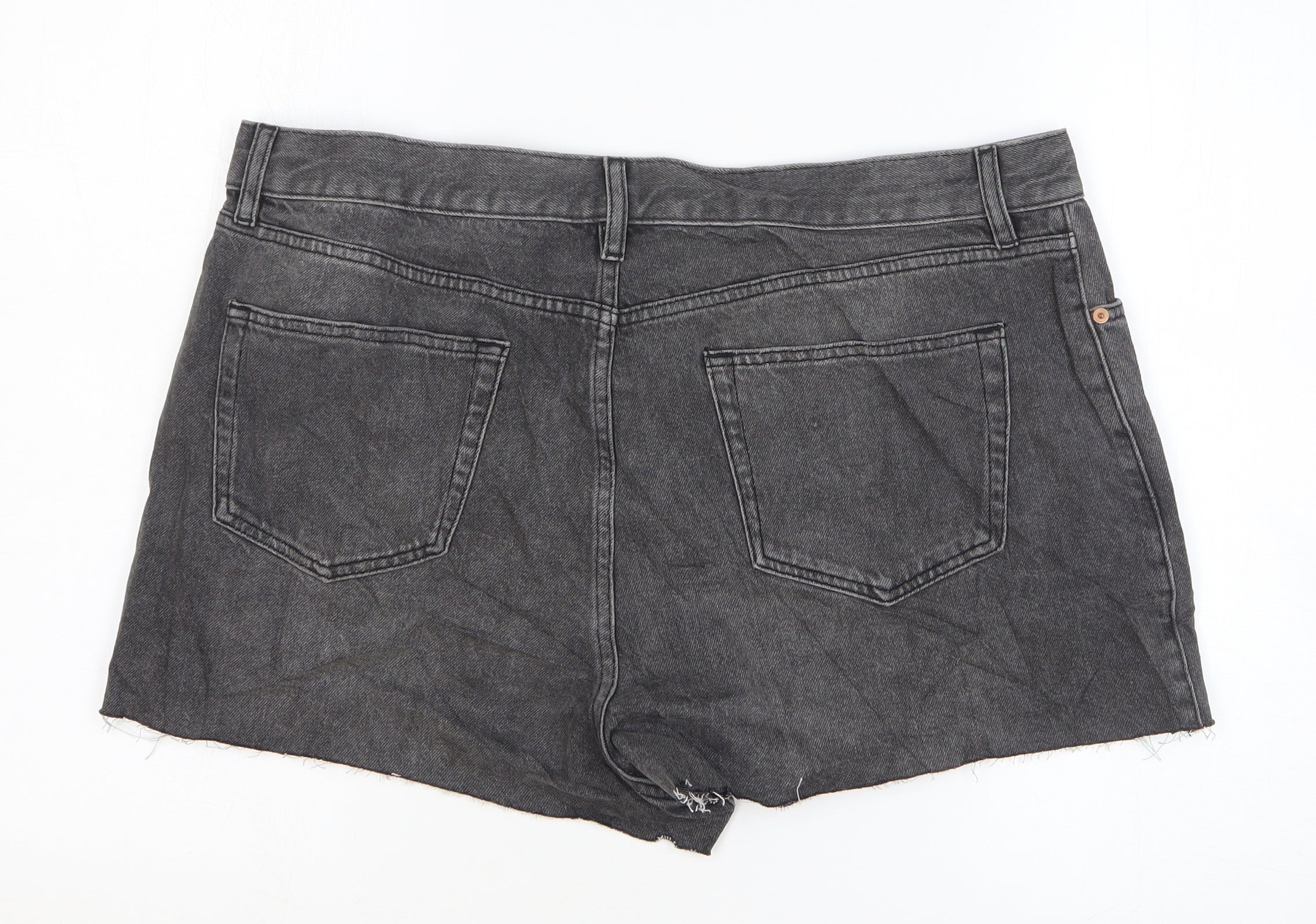 Black denim sale shorts size 18