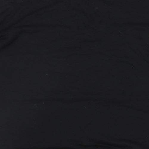 SheIn Mens Black Striped Polyester Pullover Sweatshirt Size XL - Colourblock