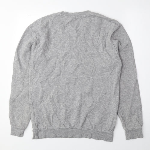 Divided by H&M Mens Grey Cotton Pullover Sweatshirt Size XS