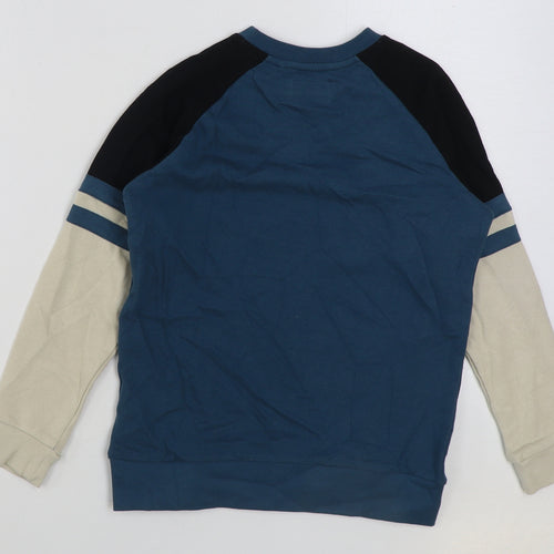 NEXT Boys Multicoloured Colourblock Cotton Pullover Sweatshirt Size 9 Years Pullover