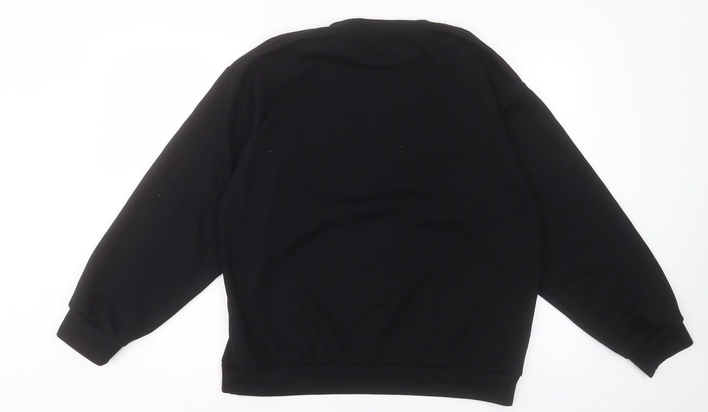 Preworn Mens Black Cotton Pullover Sweatshirt Size M