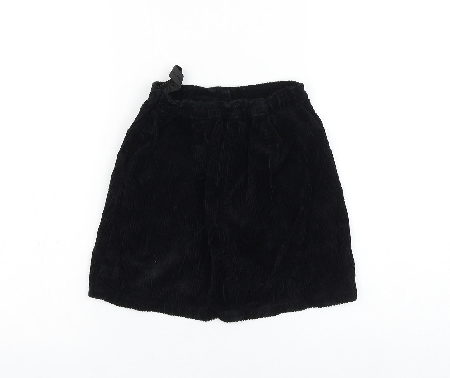 NEXT Girls Black Cotton A-Line Skirt Size 10 Years Regular Button