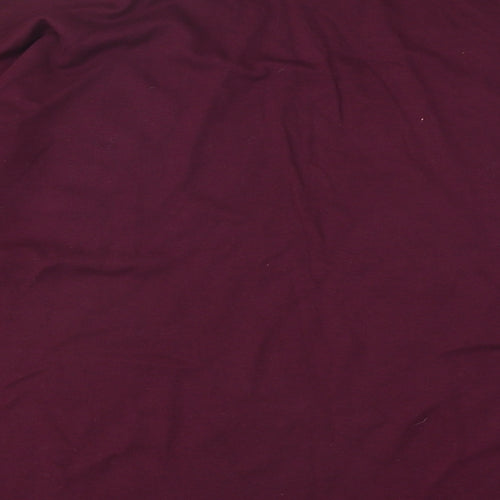 Country Trader Mens Purple Polyester T-Shirt Size XL Roll Neck