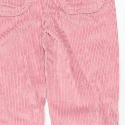 Reclaimed Vintage Womens Pink Cotton Trousers Size 24 in L24 in Regular Zip
