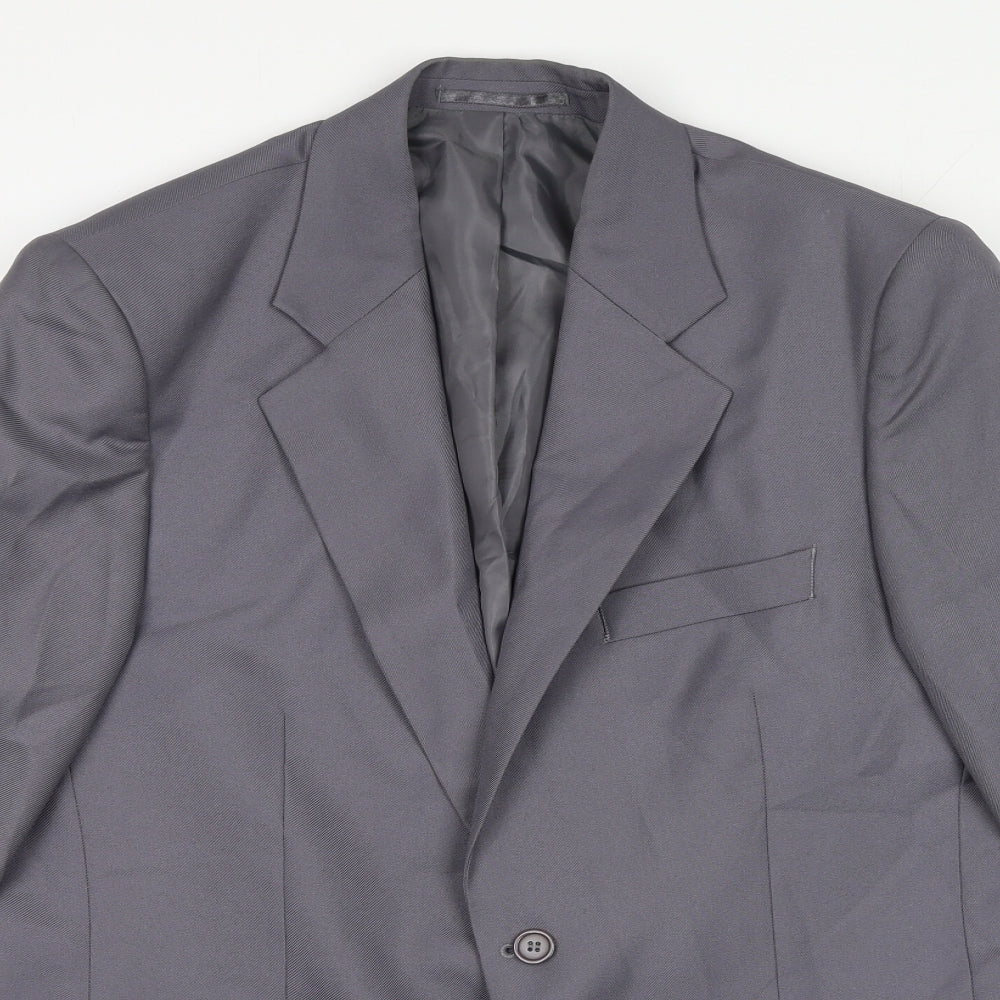 Chaus Womens Grey Jacket Size 10 Button - Blazer