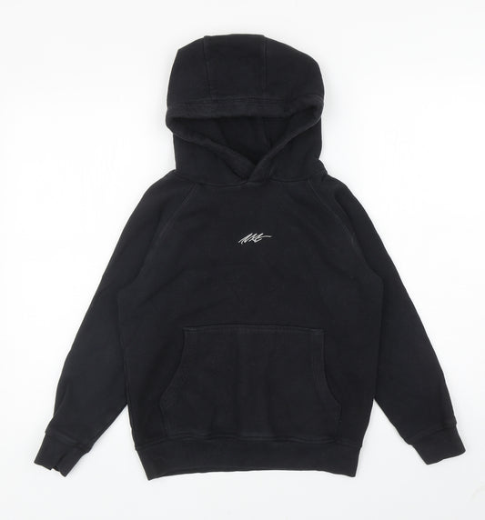 NEXT Boys Black Cotton Pullover Hoodie Size 9 Years Pullover