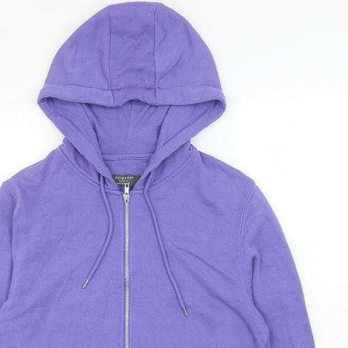 Primark Mens Purple Cotton Full Zip Hoodie Size M