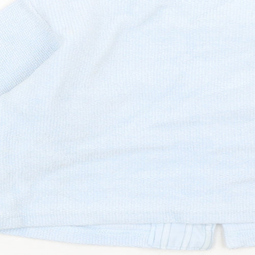 Petit Bateau Baby Blue Cotton Cardigan Jumper Size 12-18 Months Snap