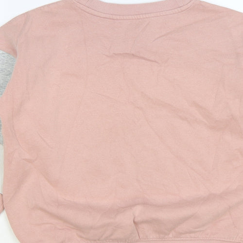 H&M Girls Pink Cotton Pullover Sweatshirt Size 8-9 Years Pullover - Arizona