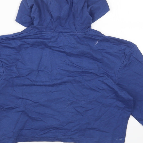 Studio Girls Blue Cotton Pullover Hoodie Size 12-13 Years Pullover