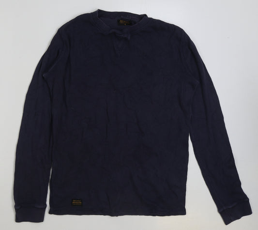 NEXT Mens Blue Polyester Pullover Sweatshirt Size S