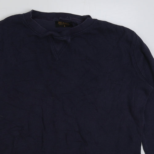 NEXT Mens Blue Polyester Pullover Sweatshirt Size S