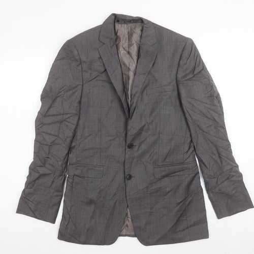 Paul Costelloe Mens Grey Wool Jacket Suit Jacket Size 36