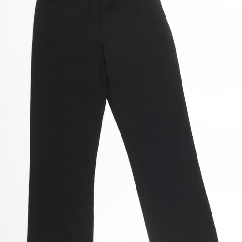 SCHOOLWEAR Girls Black Polyester Dress Pants Trousers Size 12 Years L27 in Regular