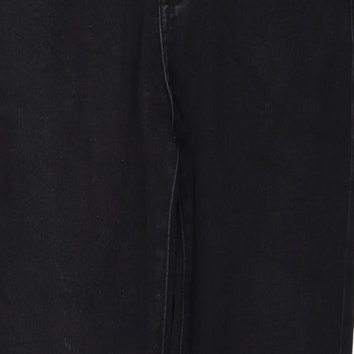 George Girls Black Cotton Skinny Jeans Size 12-13 Years L27 in Regular Zip
