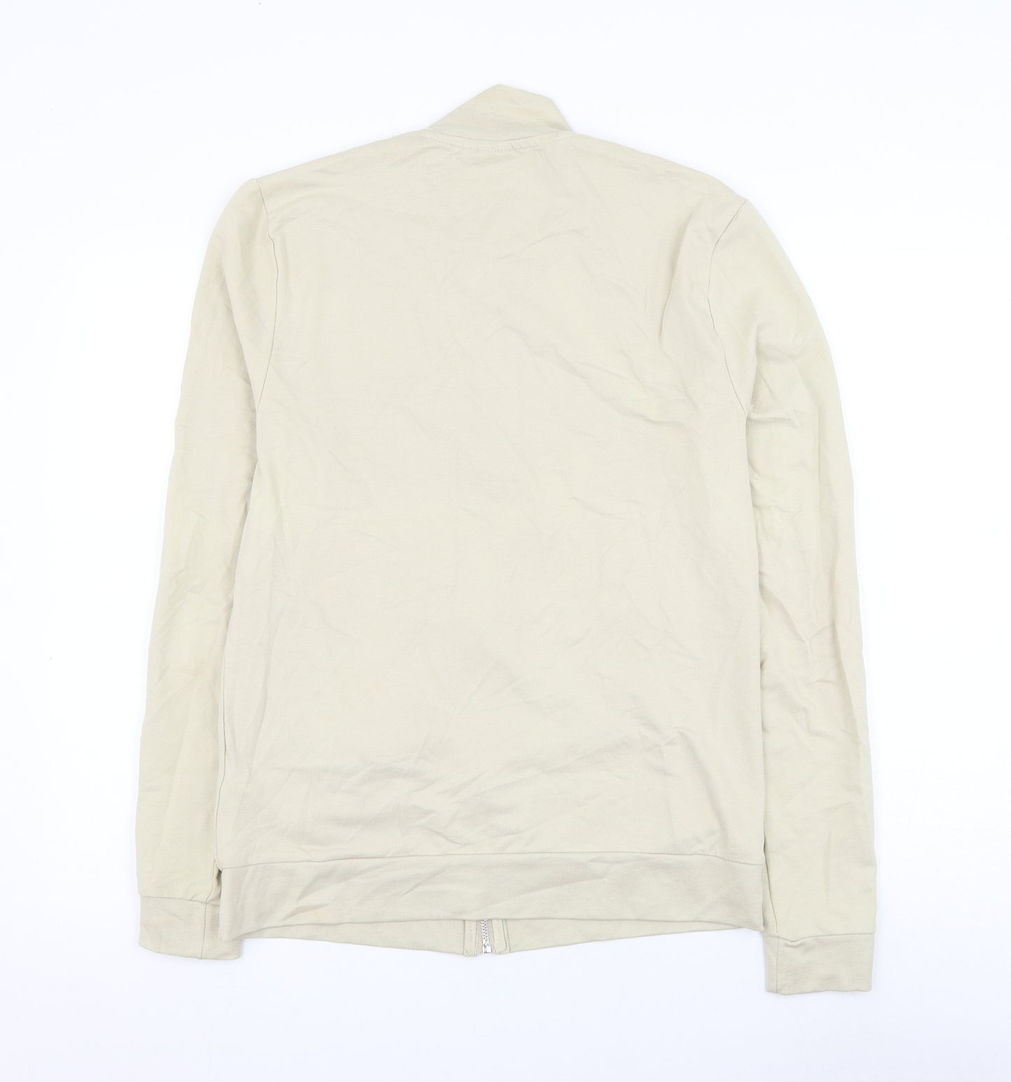 ASOS Mens Beige Cotton Full Zip Sweatshirt Size M