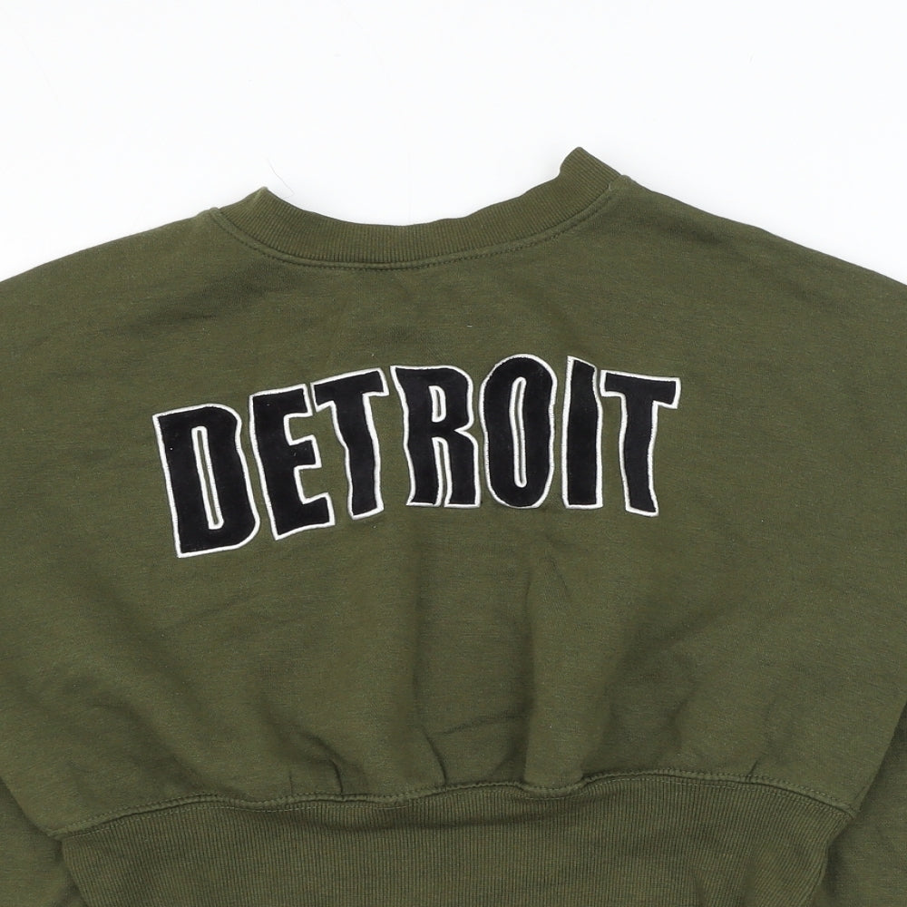 New Look Girls Green Polyester Pullover Sweatshirt Size 12-13 Years Pullover - Detroit