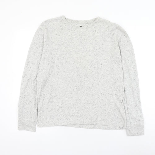 H&M Mens Grey Cotton Pullover Sweatshirt Size M