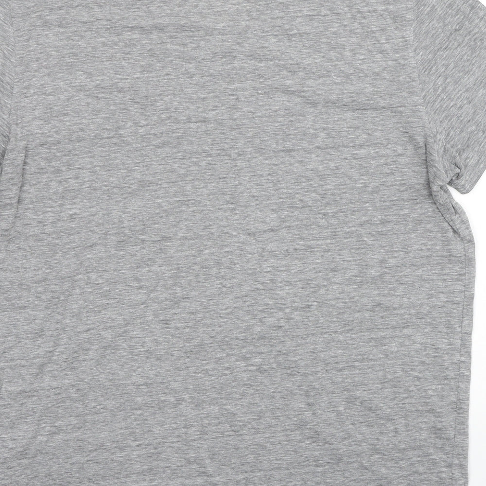Gap Mens Grey Cotton T-Shirt Size M Round Neck - New York