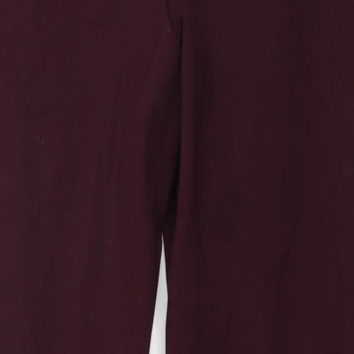 Marks and Spencer Womens Purple Viscose Chino Leggings Size 8 L24 in