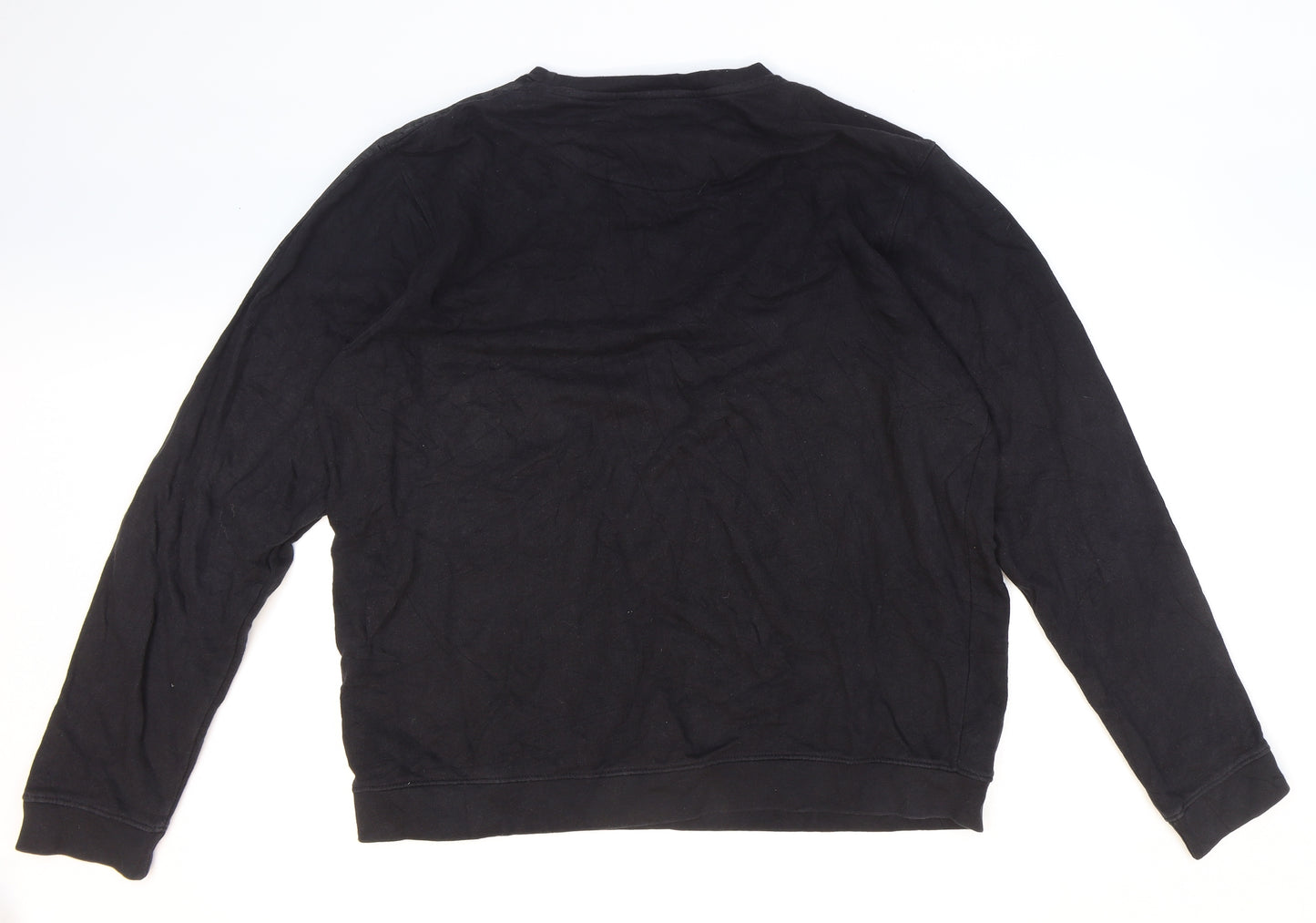 D/struct Mens Black Cotton Pullover Sweatshirt Size XL