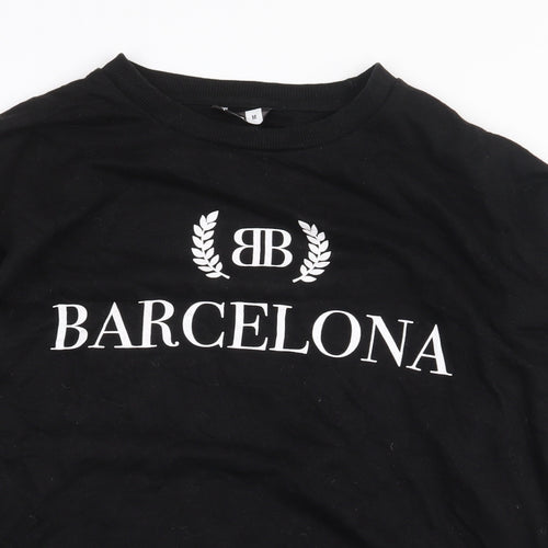PEP & CO Mens Black Cotton Pullover Sweatshirt Size M - Barcelona
