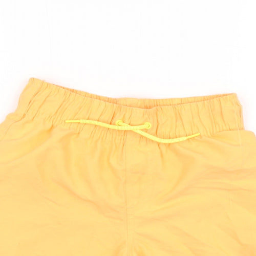 Primark Boys Orange Polyester Sweat Shorts Size 8-9 Years Regular Drawstring - Swimwear