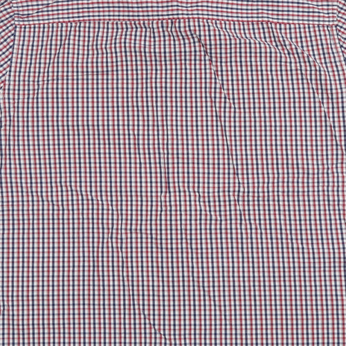 F&F Mens Multicoloured Plaid Cotton Button-Up Size L Collared Button
