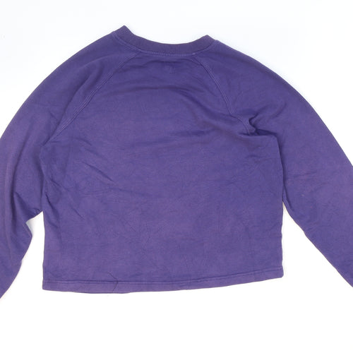 Juicy Couture Womens Purple Cotton Pullover Sweatshirt Size S Pullover - Cropped. Juicy