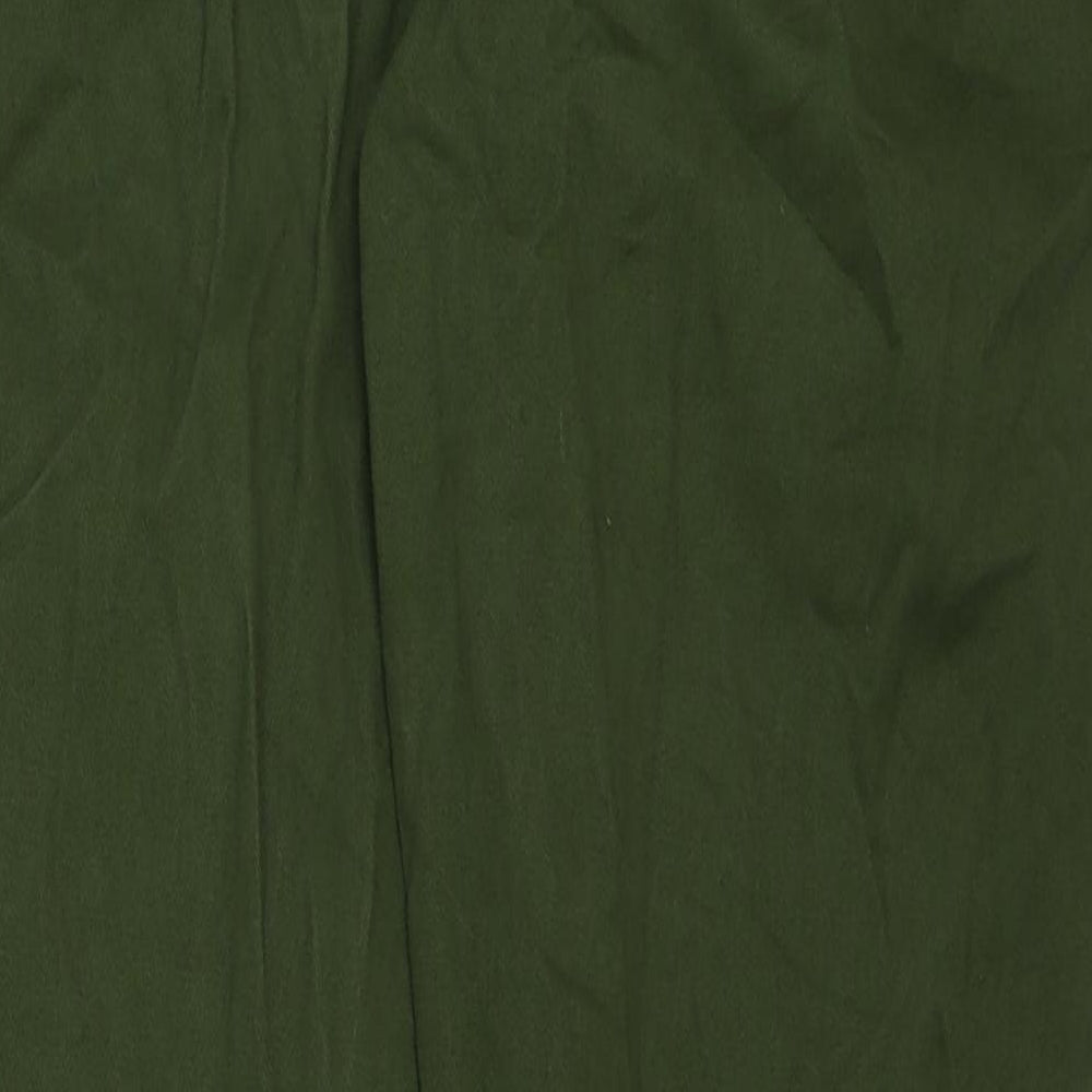 US Polo Assn. Mens Green Cotton Trousers Size 30 in L29 in Regular Button