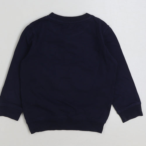 Blue Zoo Boys Blue Cotton Pullover Sweatshirt Size 3-4 Years Pullover - Level Up