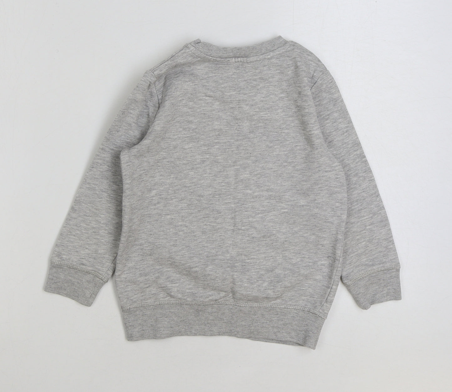 George Boys Grey Cotton Pullover Sweatshirt Size 3-4 Years Pullover - Cheeky Monkey