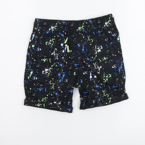Primark Boys Multicoloured Geometric Cotton Sweat Shorts Size 3-4 Years Regular Drawstring