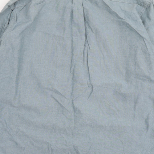 Gap Mens Blue Cotton Button-Up Size XL Collared Button