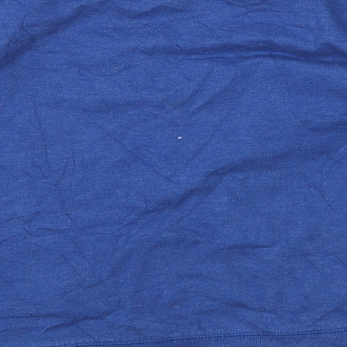 George Boys Blue Round Neck Cotton Pullover Jumper Size 9-10 Years Pullover - USA Brooklyn Williamsburg 1971