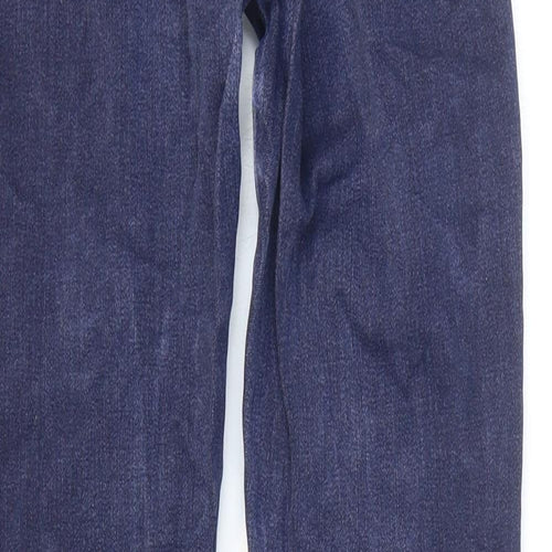 Reiss Womens Blue Cotton Jegging Jeans Size 10 L28 in Regular Zip