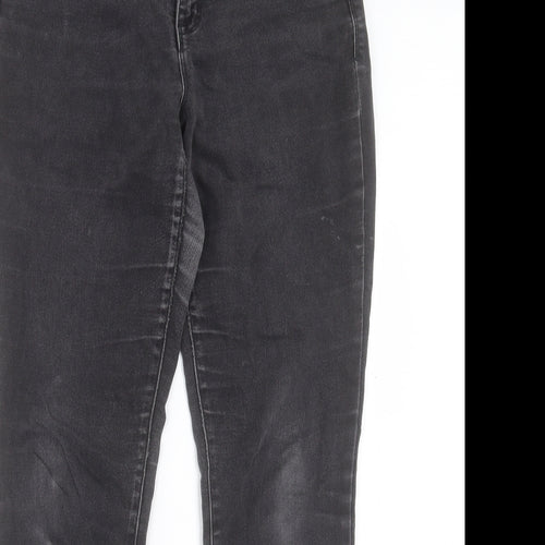 Style&co. Womens Black Cotton Skinny Jeans Size 30 in L30 in Regular Button