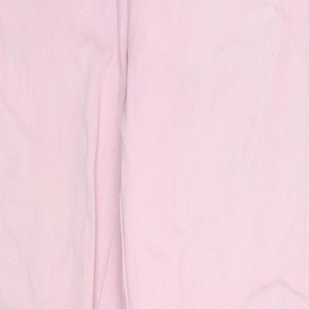 Witchery Girls Pink 100% Cotton Skinny Jeans Size 9 Years L26 in Relaxed Tie