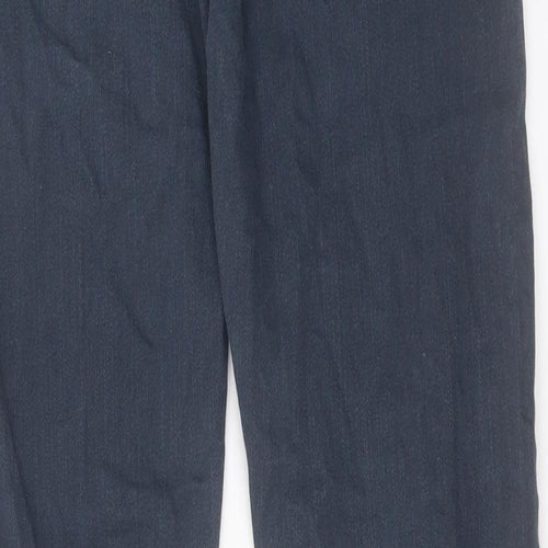 Threadbare Mens Blue Cotton Trousers Size 32 L31 in Regular Button