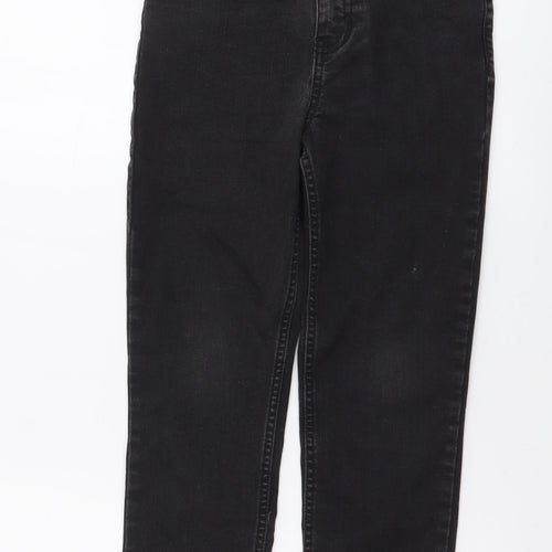 John Lewis Boys Grey Cotton Straight Jeans Size 8 Years Regular Button