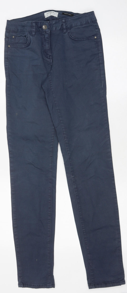 Sandwich Mens Blue Cotton Skinny Jeans Size 36 in L30 in Regular Zip