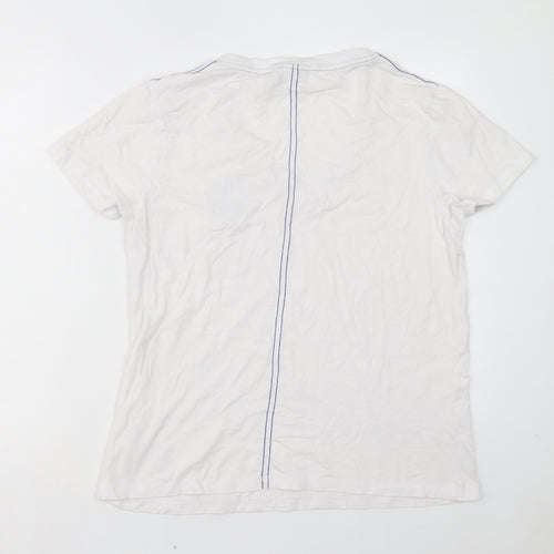 Fanatics Womens White Cotton Basic T-Shirt Size 18 V-Neck - Everton FC