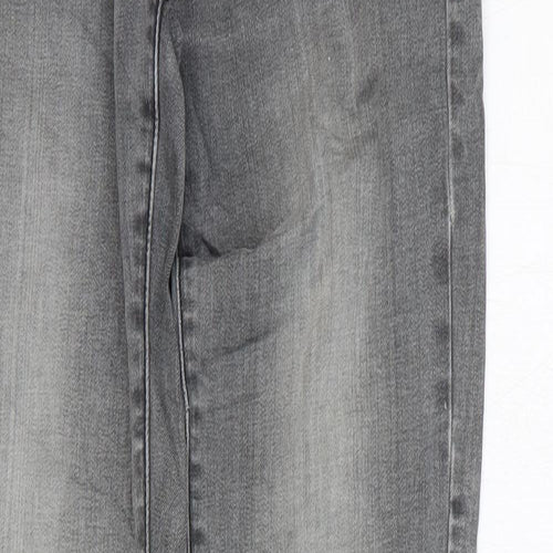 Tiffosi Mens Grey Cotton Skinny Jeans Size 29 in L34 in Regular Zip