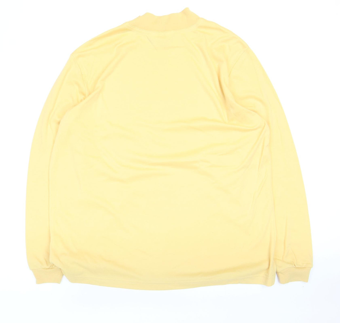 Black Pepper Womens Yellow Polyester Pullover Sweatshirt Size 16 Pullover