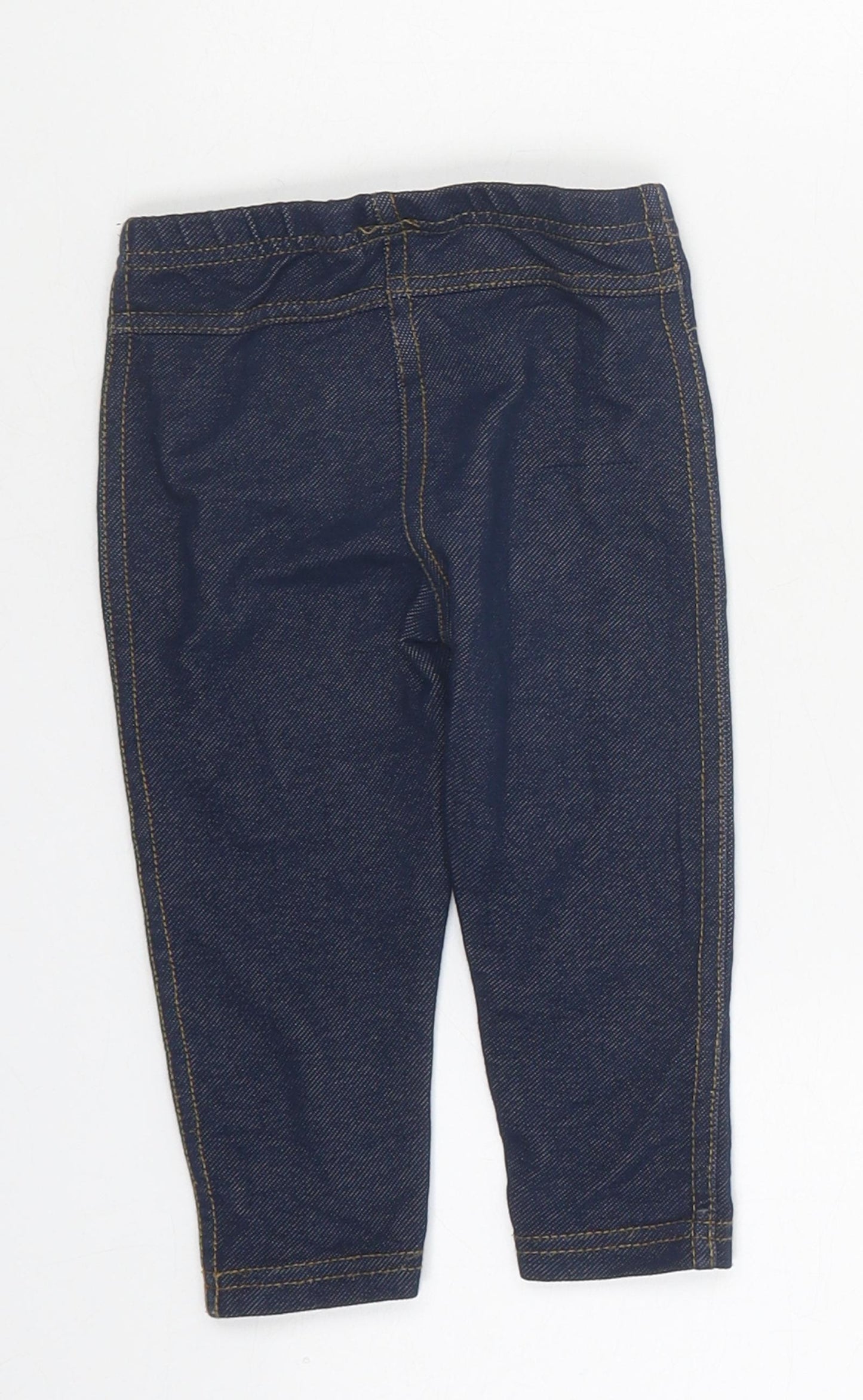 Primark Girls Blue 100% Cotton Jegging Jeans Size 9-10 Years Regular Pullover