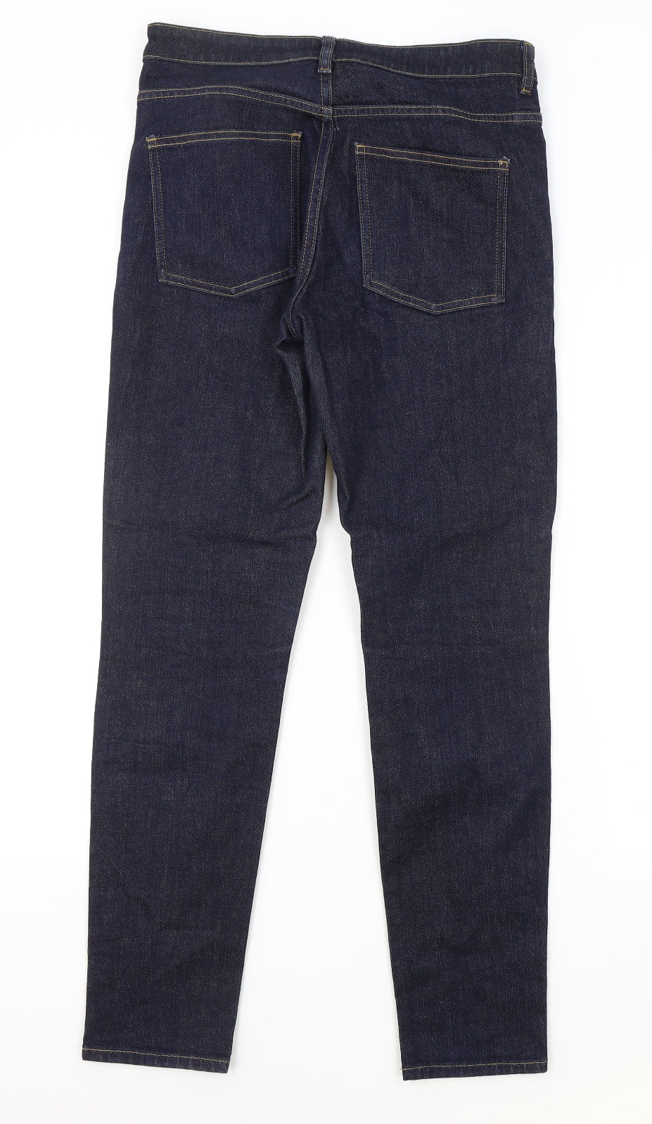COS Mens Blue Cotton Skinny Jeans Size 28 in L28 in Regular Zip