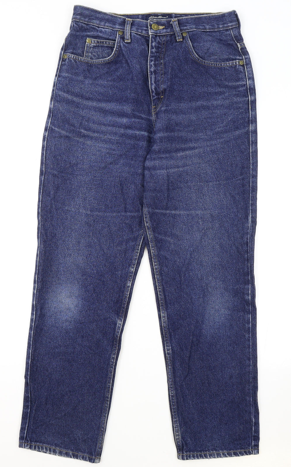 Eddie Bauer Mens Blue Cotton Straight Jeans Size 30 in L28 in Regular Zip