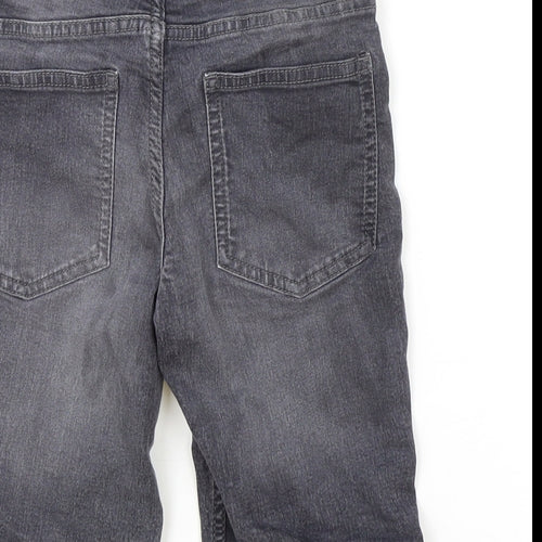 NEXT Boys Grey Cotton Chino Shorts Size 10 Years Regular Zip