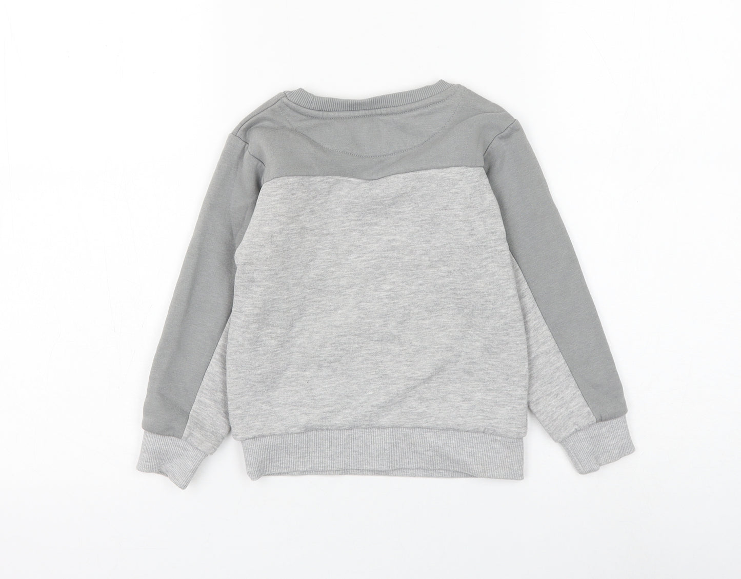 McKenzie Boys Grey Cotton Pullover Sweatshirt Size 4-5 Years Pullover