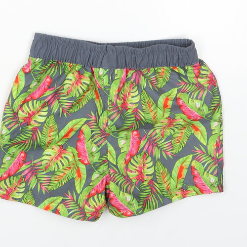 Primark Boys Multicoloured Geometric Polyester Sweat Shorts Size 2 Years Regular Drawstring - 18-24months